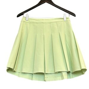 Sunday Best size 6 EUC worn once mint Green High-Low Pleated Mini Skirt